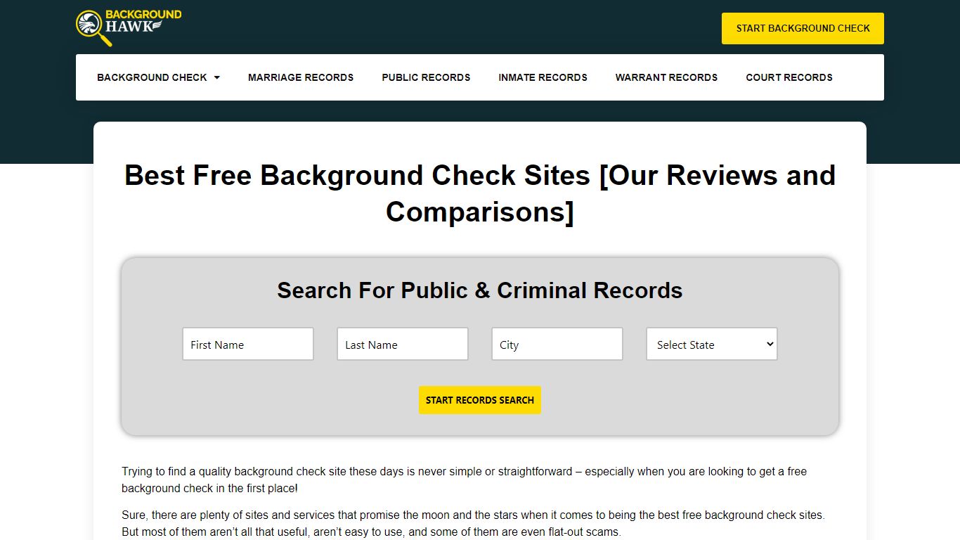 Best Free Background Check Sites [Our Reviews and Comparisons]